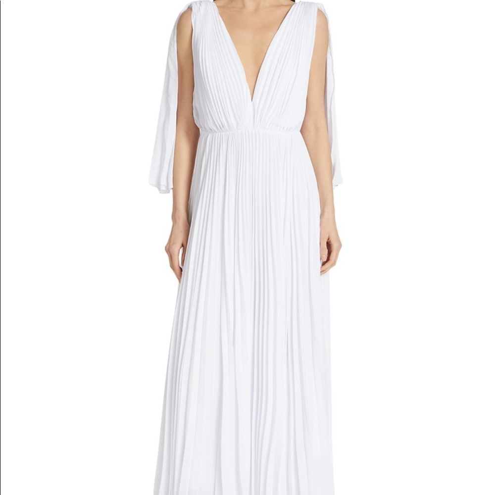 NWT No Pise La Grama La Capa Plissé Maxi Dress bridal